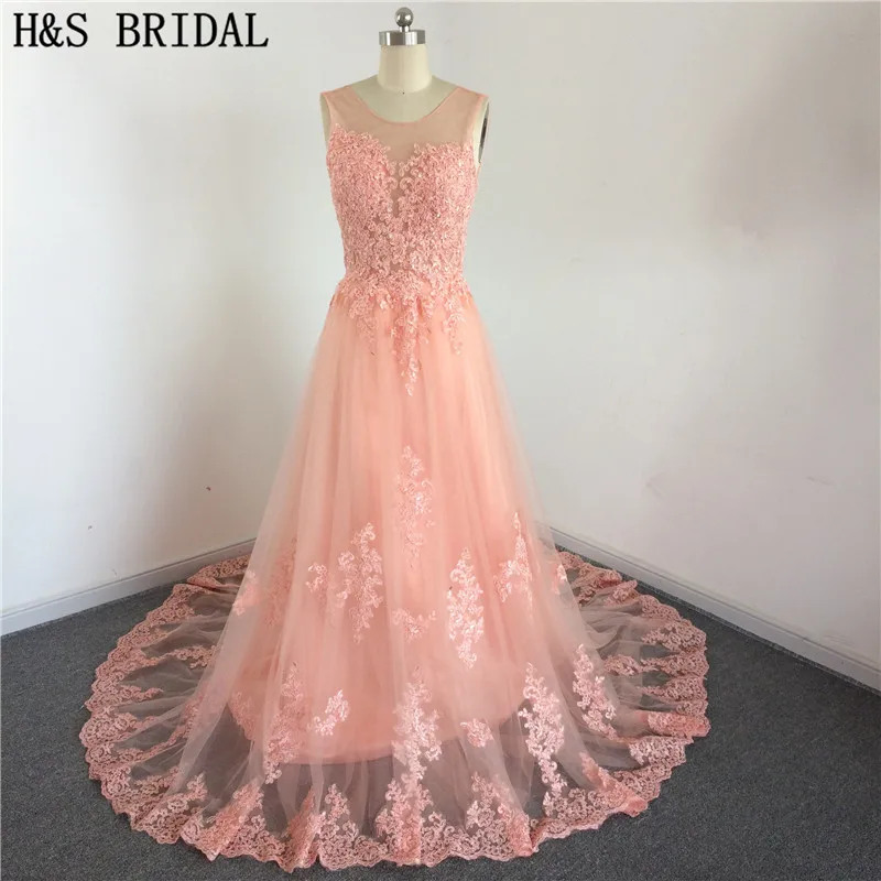 Gorgeous Sleeveless robe de soiree Lace Prom Party Dress vestido festa 2020 Tulle Orange color long bridesmaid dress | Свадьбы и