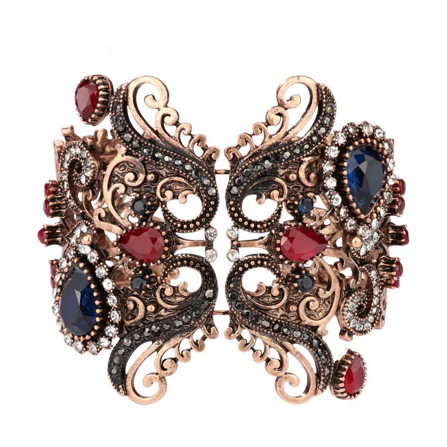 Очаровательные винтажные хрустальные турецкие цветочные ювелирные женские