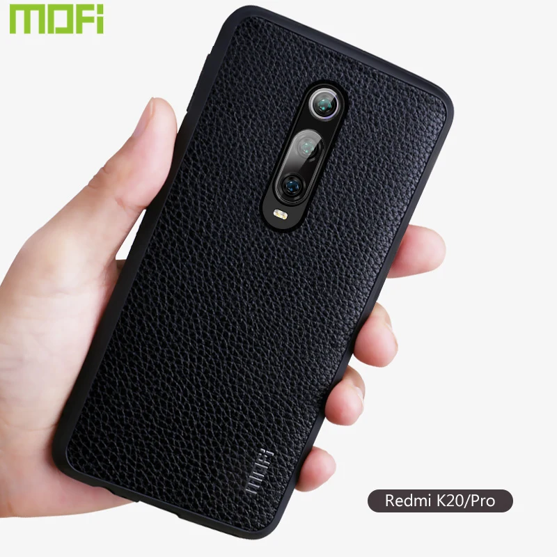 Чехол-накладка для Xiaomi Redmi K20 Pro из искусственной кожи коричневый красный черный |