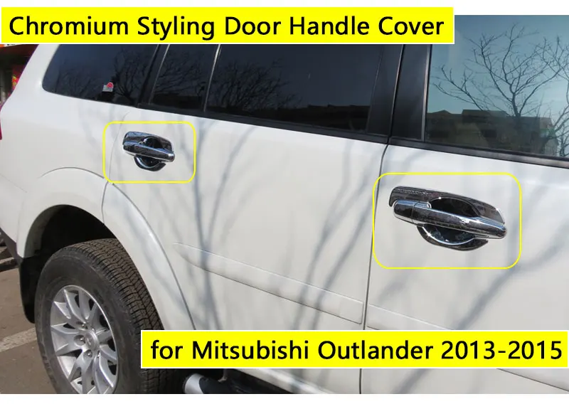 Хромированная накладка на дверную ручку для Mitsubishi Pajero Sport 2 2008 2015 2011 2012 2013 2014
