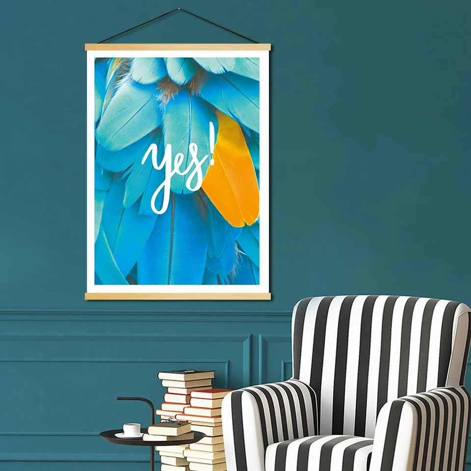 Картина на холсте с принтом настенный простой алфавит листья постер