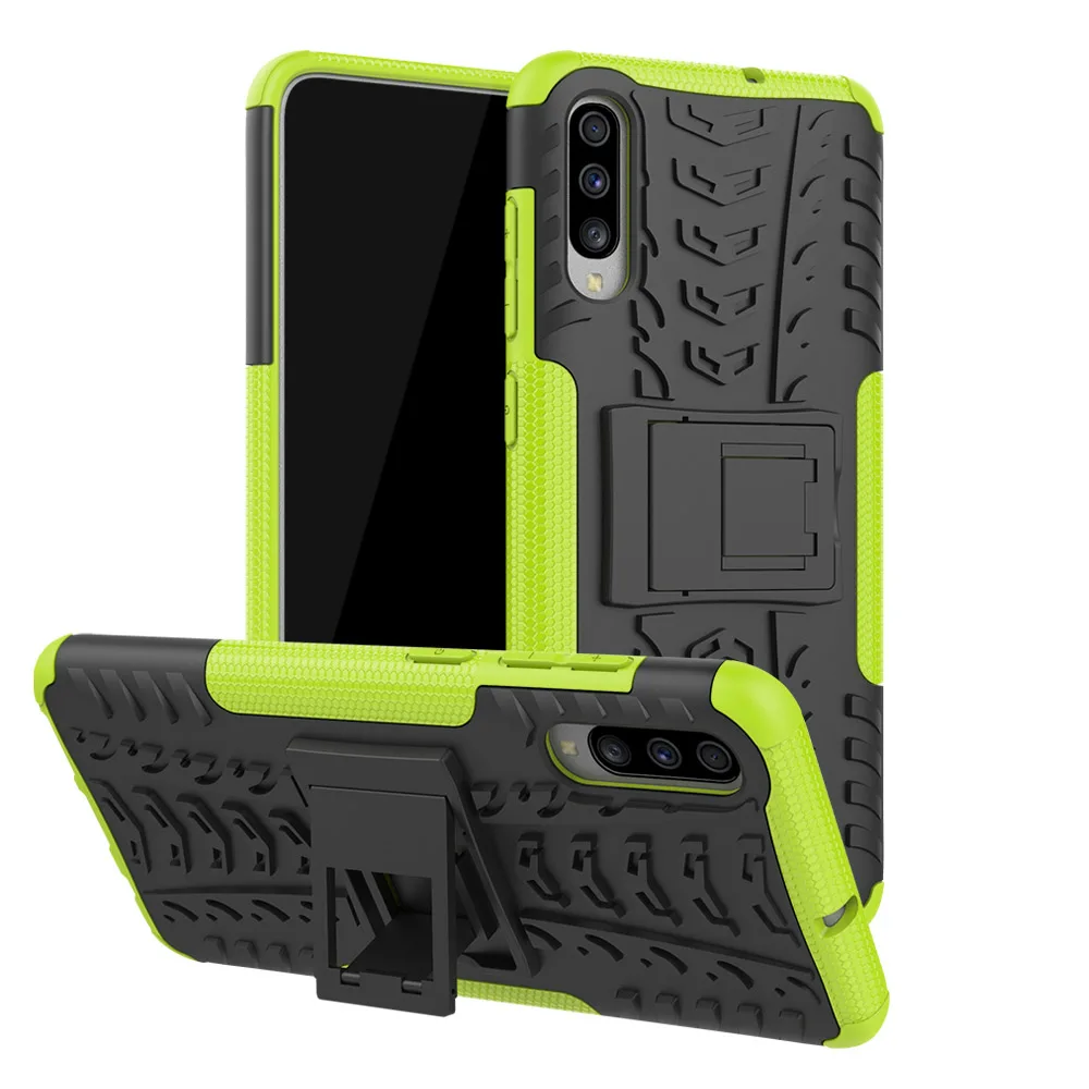 green OUDINI крутым узором чехол для телефона для samsung galaxy M10 M20 M30 A10 A20 A30 A40 A40S A50 A70 A90 Противоударная подставка чехол - Цвет: green