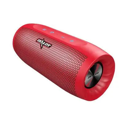 Красный ZEALOT S16 портативный Bluetooth динамик наружная беспроводная Колонка для басов 3D стерео звуковой сабвуфер Водонепроницаемый SD/TF слот для карт - Цвет: Красный