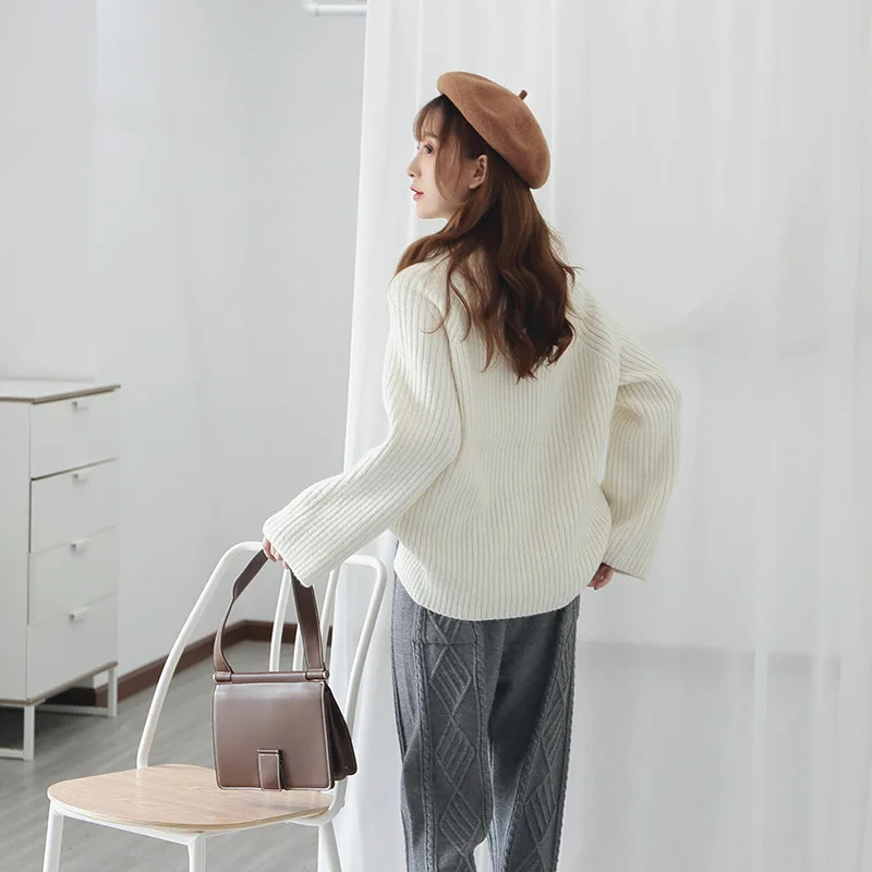 Широкий резьбовые свитер с высоким воротом женские зимние платья женщин 2018