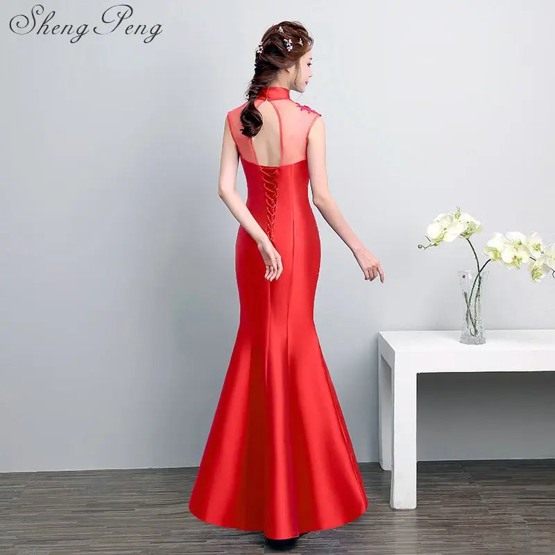 Платье Ципао традиционное китайское платье русалки дизайнерское стильное