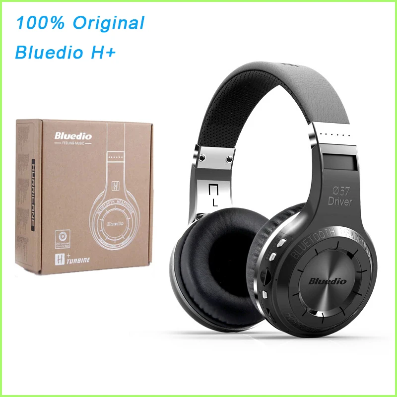 Bluedio H+ гарнитура Bluetooth 4,1 стерео Бас HIFI Беспроводные наушники для звонков музыка с микрофоном FM