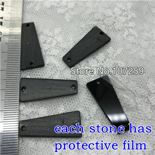 11N 11X27MM TopStone микс 30 форм размеров пришивной акриловый камень черный реактивный зеркальная поверхность для шитья ювелирных изделий Акриловые черные бусины аксессуары - Цвет: 11N 11X27MM