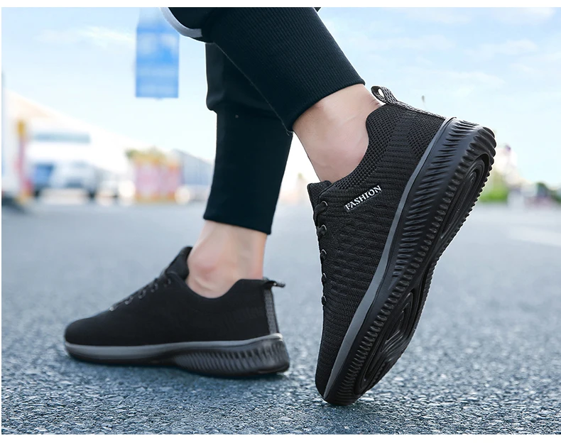Size 47 Cool Fly-Wire Running Shoes Men Sneakers Zapatillas Hombre Deportiva Sport Shoes City Run Professional Training Shoes
