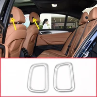 abs matte headrest button frame trim sticker for bmw 5 series 525li 530li 2017 2018 car accessories 2pcsset
