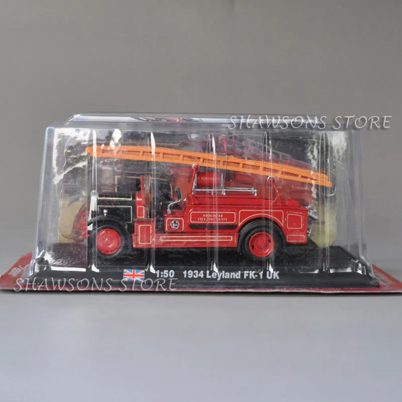 Литая модель 1:50 1934 Leyland FK 1 UK Pumper Fire Engine Truck миниатюрная Реплика|Наземный транспорт|