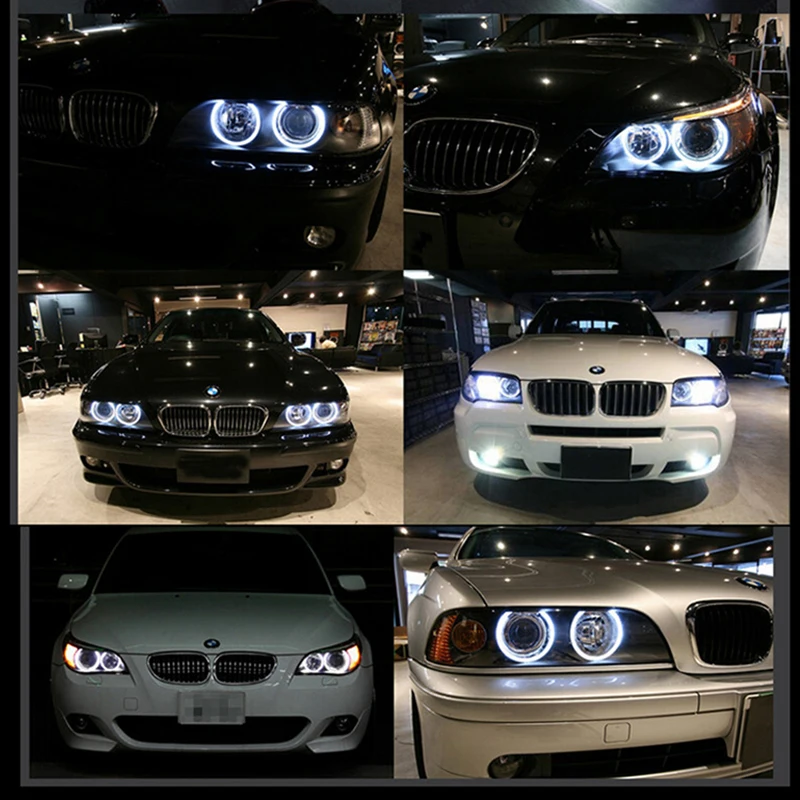 2X без ошибок чипы T6 светодиодные лампы Angel Eye для габаритных огней BMW E39 E53 E60 E61 E63 E64