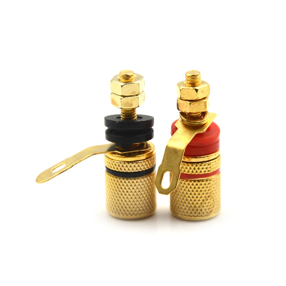 4 шт. профессиональная гайка для переплетения разъем типа банан никелированный