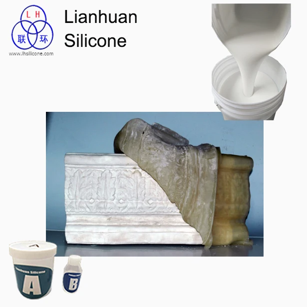 Жидкий Силикон rubberLHSIL 2040 для гипс/штукатурных форм|silicone for molds|silicone liquidsilicone mold gypsum |