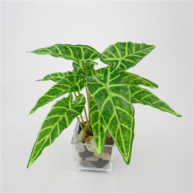 Искусственный шелк филодендрон selloum листьями для дома Свадебная вечеринка Декор