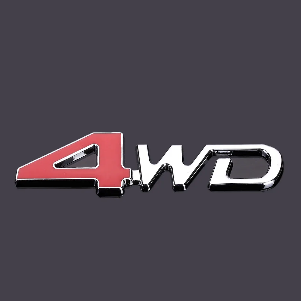 Автомобильный стайлинг 3D хромированная металлическая наклейка эмблема 4WD 4x4