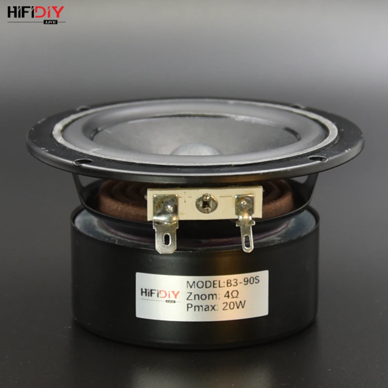 HIFIDIY LIVE Hi Fi 3 &quot3 5 дюйма 90 мм 78 круглый квадратный полночастотный динамик 4 Ом 20 Вт