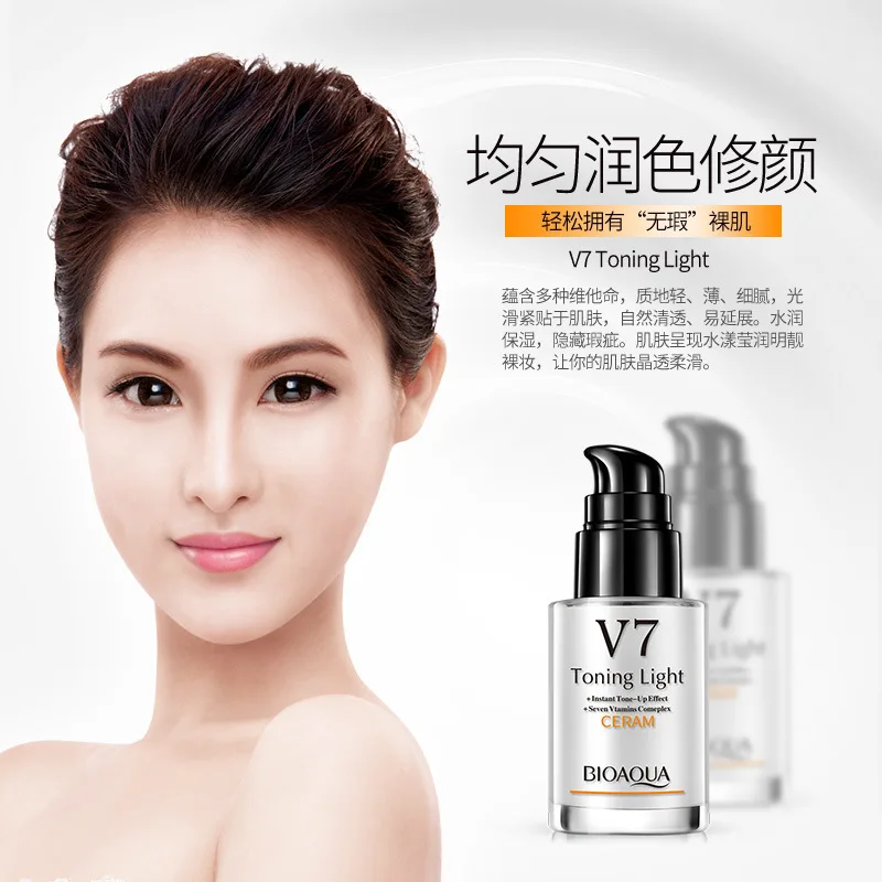 Праймер для макияжа Bioaqua стойкая основа подушка морщин поры консилер лица