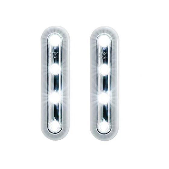 Фирменная Новинка 2 шт. светодио дный 4 LED холодный белый свет сенсорный для