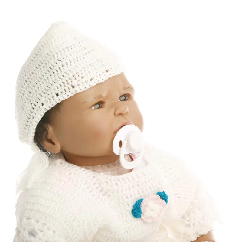 SanyDoll 22 дюйма 55 см силиконовые куклы для новорожденных Реалистичная кукла детей