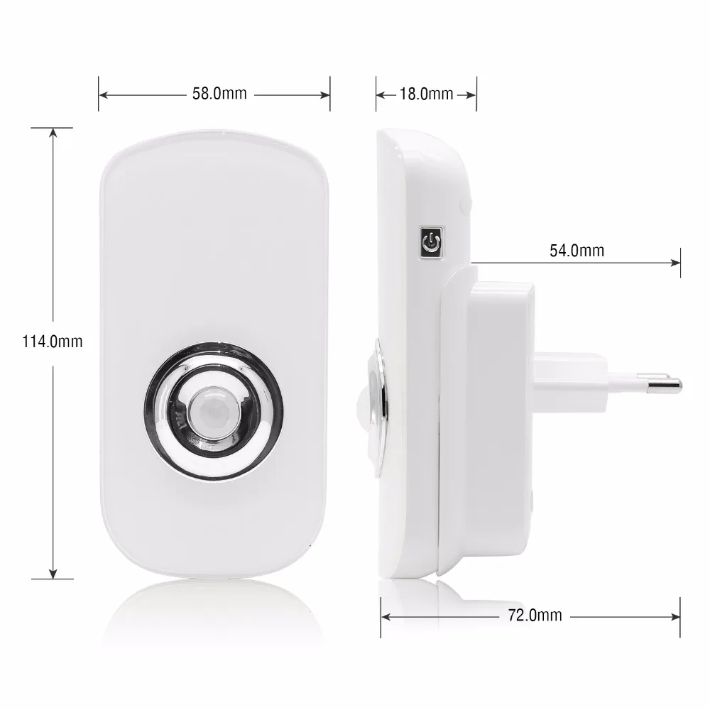 Фото Sensk 3 в 1 EU US вилка Портативный Smart LED Сенсор Ночной светильник с датчиком движения Sensk 3 в 1 EU US вилка Портативный Smart LED Сенсор Ночной светильник с датчиком движения