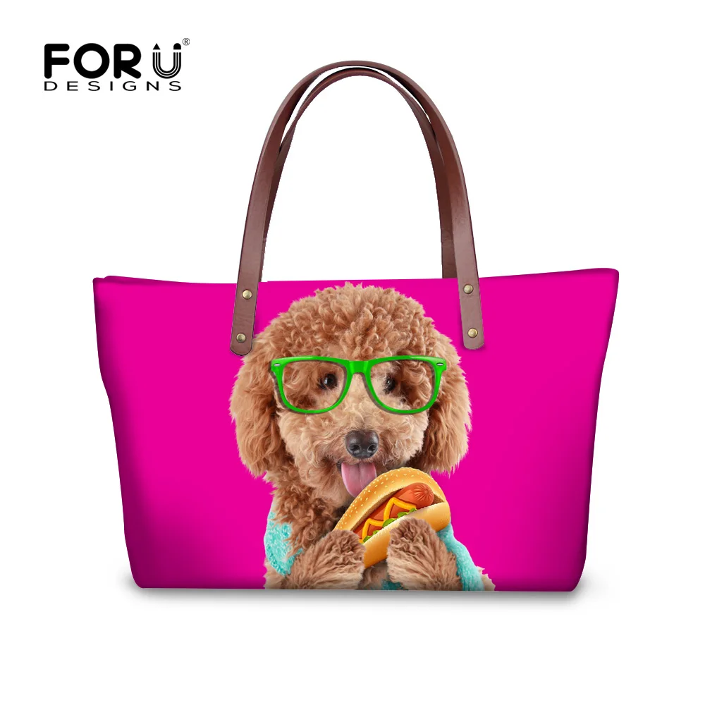 Милая 3D сумка с принтом собаки для женщин высокое качество женские сумки верхней