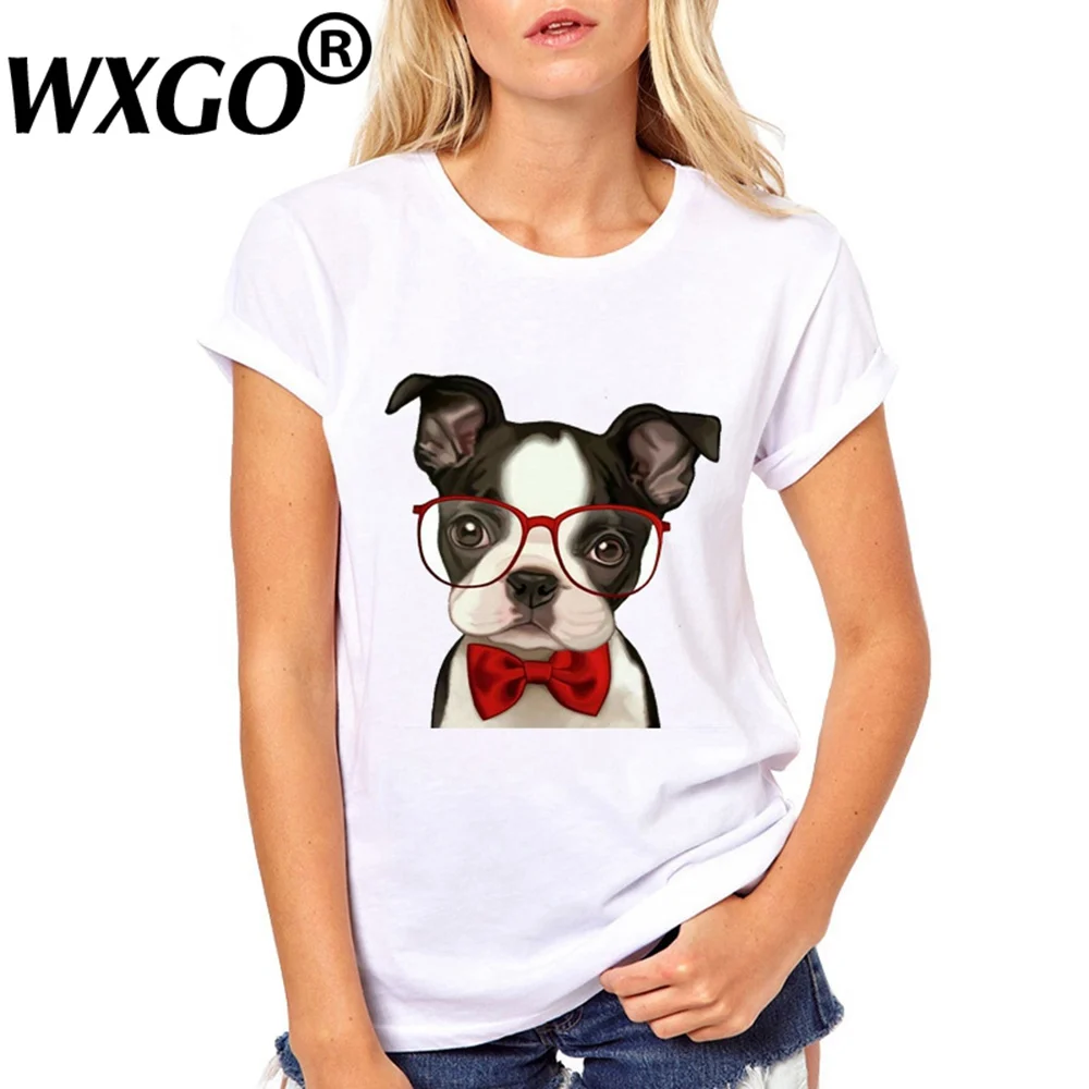 2019 Новая женская летняя футболка Beagle Neon Dog солнцезащитные очки Футболка с принтом