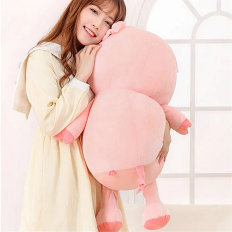 Fancytrader Big Soft Pink Pig Plush Toys Giant Stuffed Animals Piggy Pillow Doll 28inch Nice Gifts for Christmas Valentine's Day | Игрушки