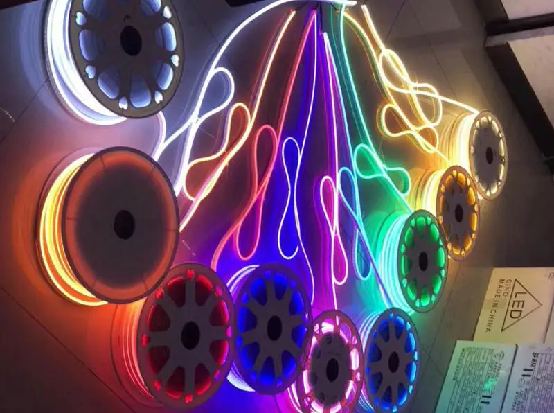 12В светодиодная неоновая лента гибкая водонепроницаемая ip68 2835 мягкая Кремниевая