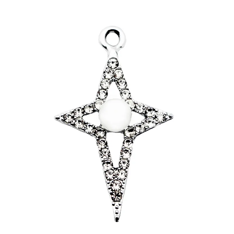 

New Arrive 20pcs/lot Crystal pearl Dangle Charms Lobster Clasp Hanging Charm For Bracelet&Pendant Floating Charms Jewelry