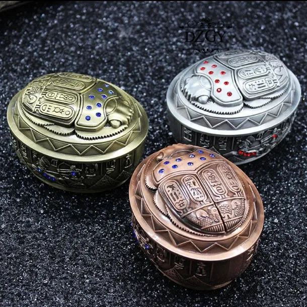 Пепельница в виде жука украшение для дома из Египта металлический пепельница