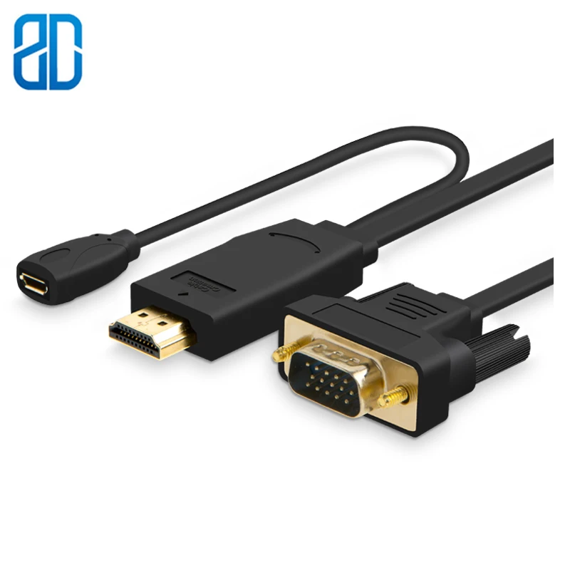 Кабель-адаптер HDMI-VGA 1080P | Электроника