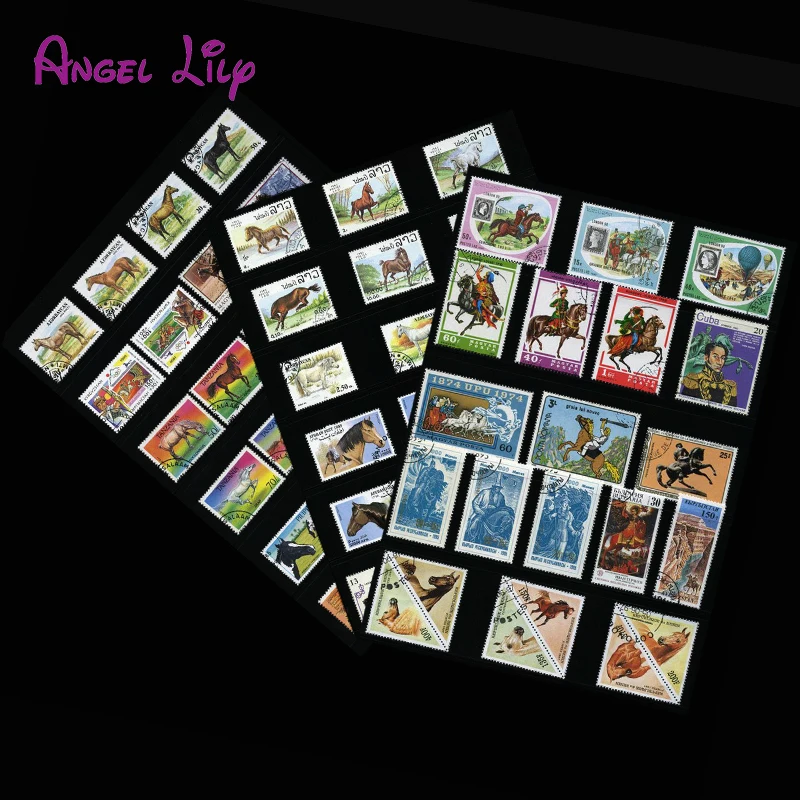 Horse 250 шт./лот из всего мира неиспользованные почтовые штампы с почтовой маркой