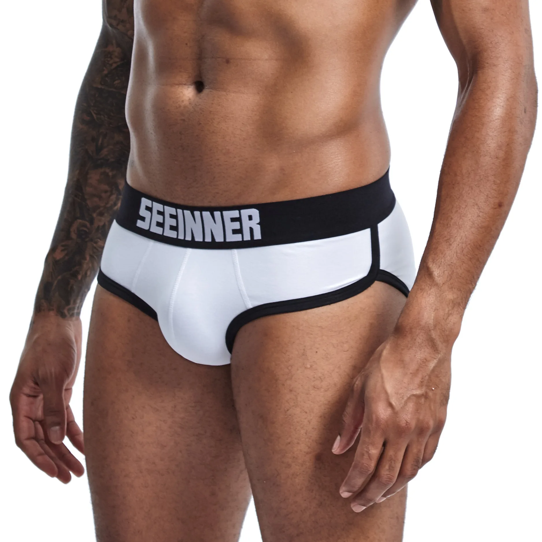 

Mens Underwear Solid Male Stretch Gay Men Underpants Mens Underwear Soft Cotton Classic Sexy Men Briefs Convex Hombre Cueca XXL