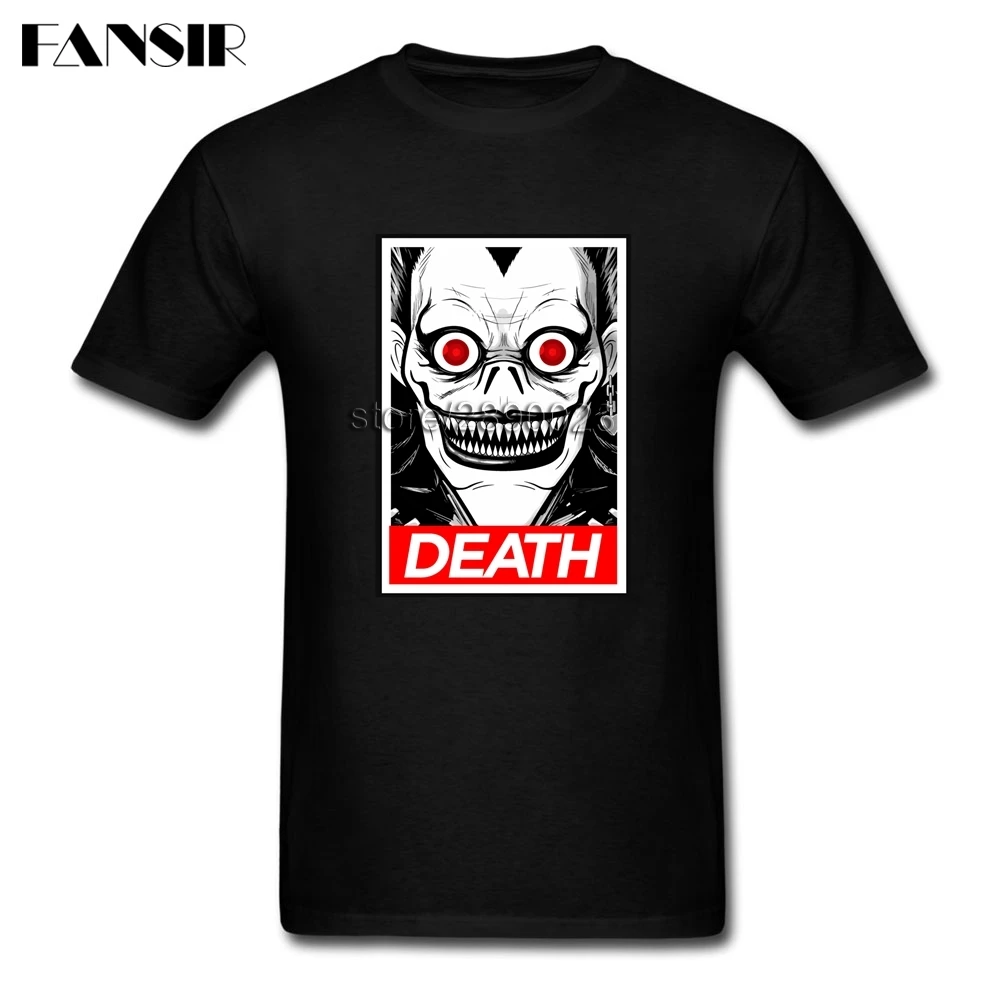 Футболка мужская с принтом Death Note хлопковая тенниска на заказ коротким рукавом