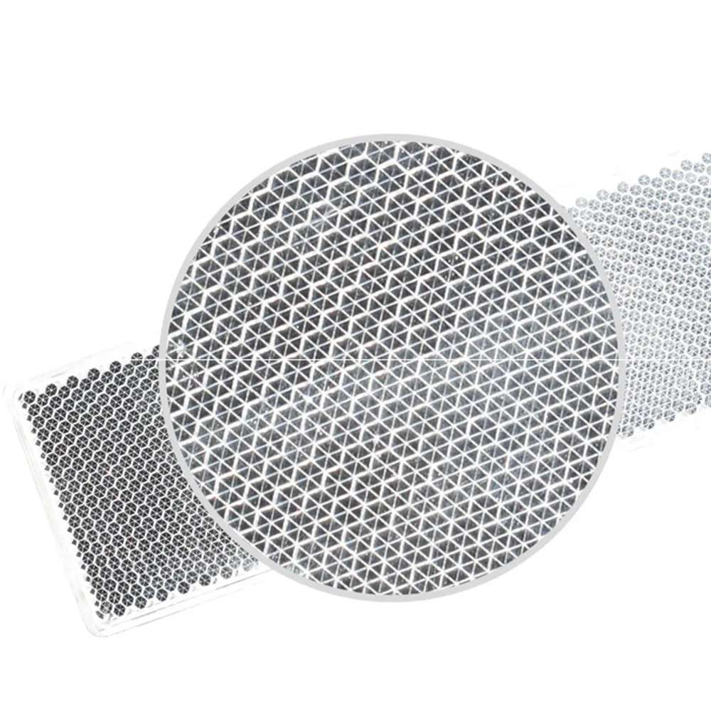 10 ps красный/белый отражающий полоски автомобиля стикер Знак светоотражающие