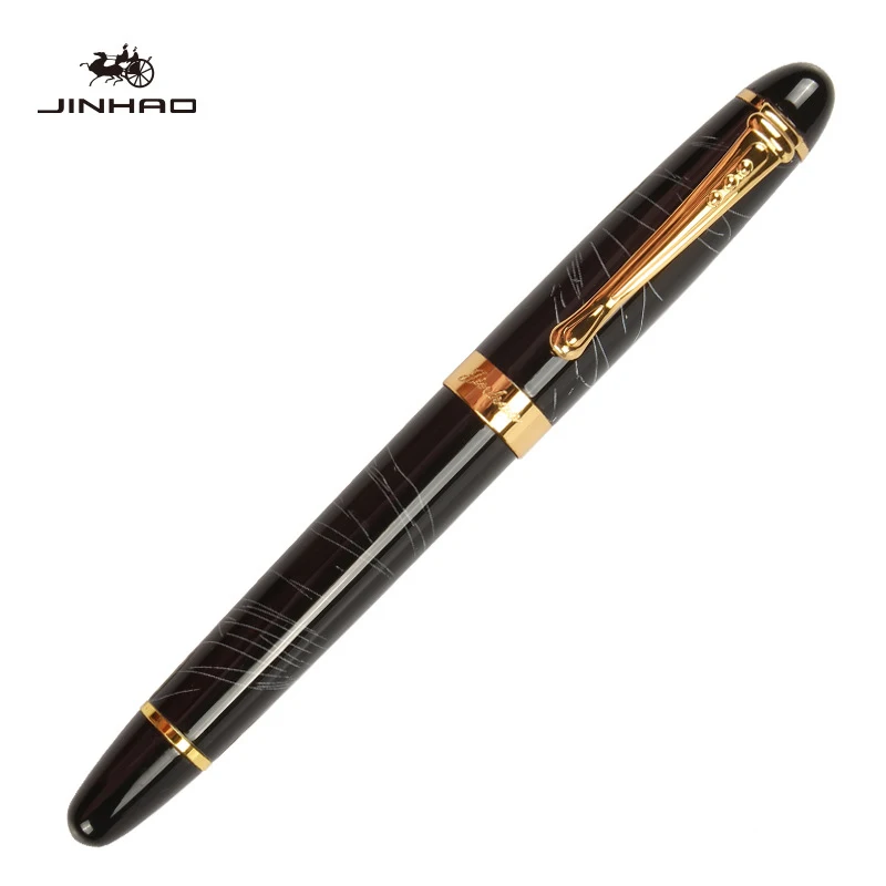 450xiantiao IRAURITA перьевая ручка Jinhao 450 металлические высококачественные чернильные ручки Caneta Tinteiro Pluma Fuente офисный подарок черный настраиваемый логотип - Цвет: 450xiantiao