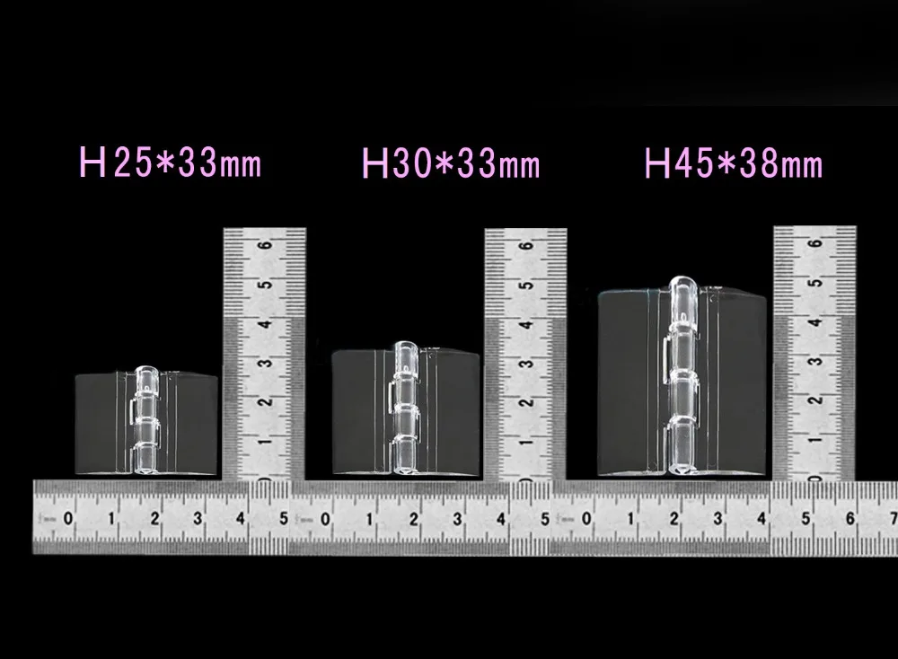 S/H25x33MMM/H30X33MML/H45x38MM акриловая петля прозрачная Петля из плексигласа органическое
