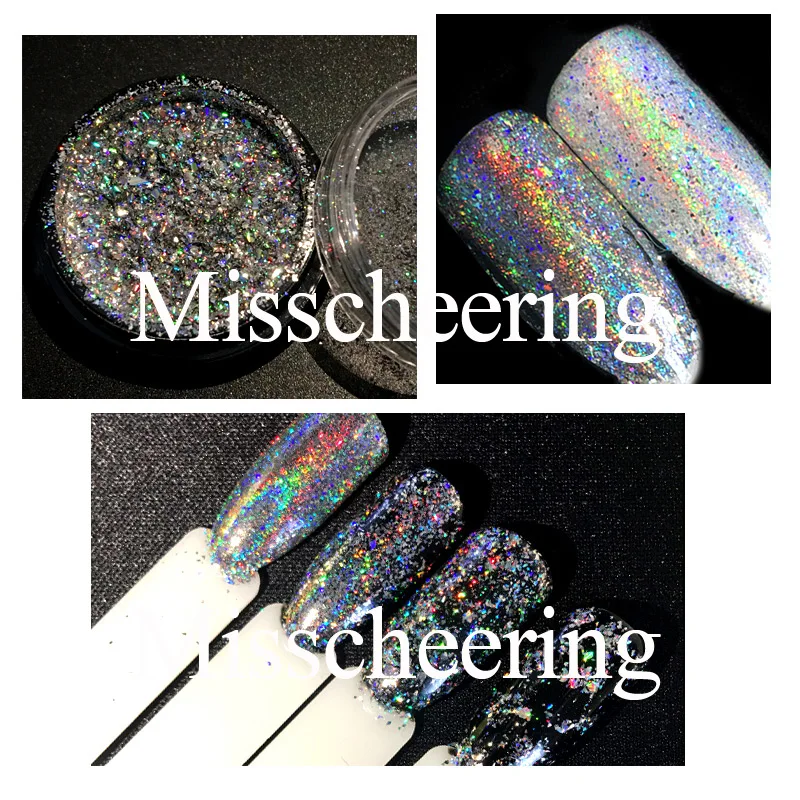 Лучшего качества Galaxy Holo хлопья порошки 0 2 г/кор. сверкающие лазерные Радужные