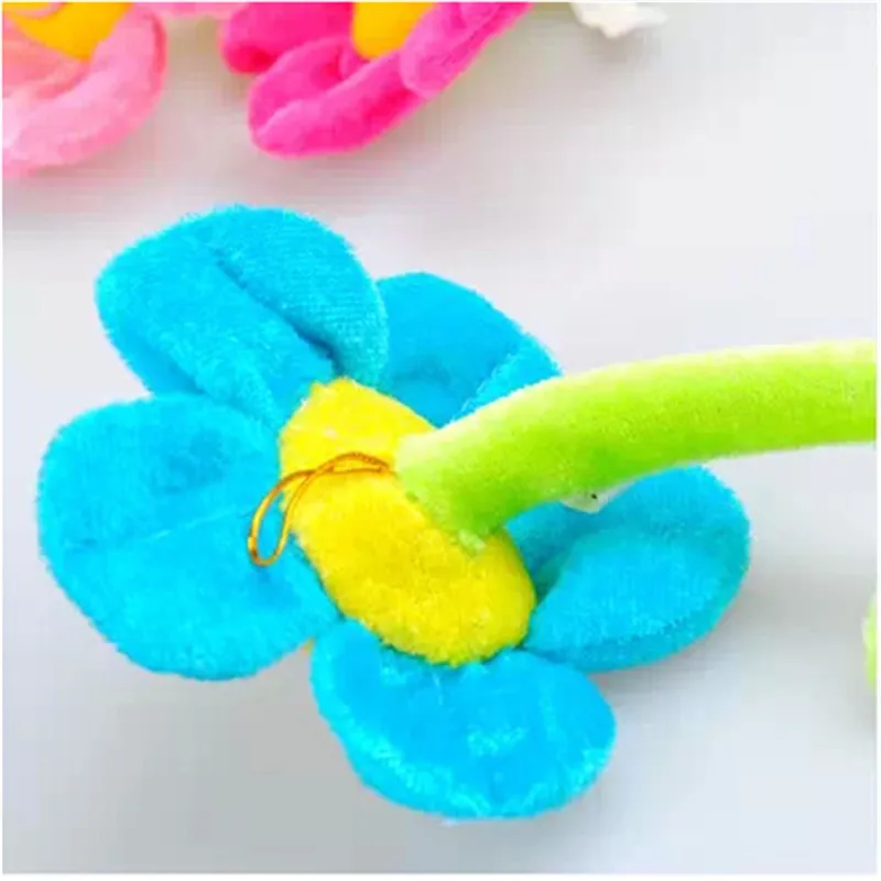 

2pcs Home Decoration Curtain Buckle Accessories Cute Smile Sunflower plush toys creative Christmas Valentine's Day gift