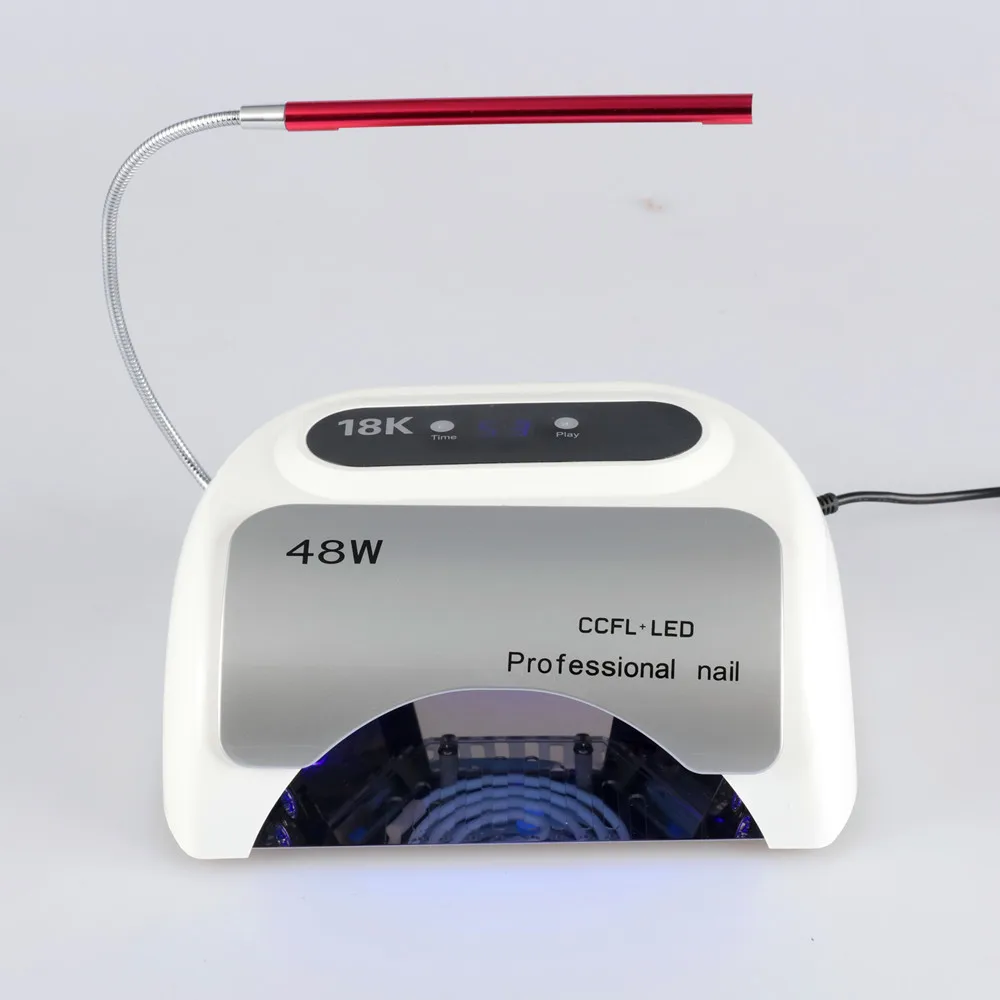 Сушилка для ногтей 48 Вт УФ светодиодная лампа с умным таймером Невидимый