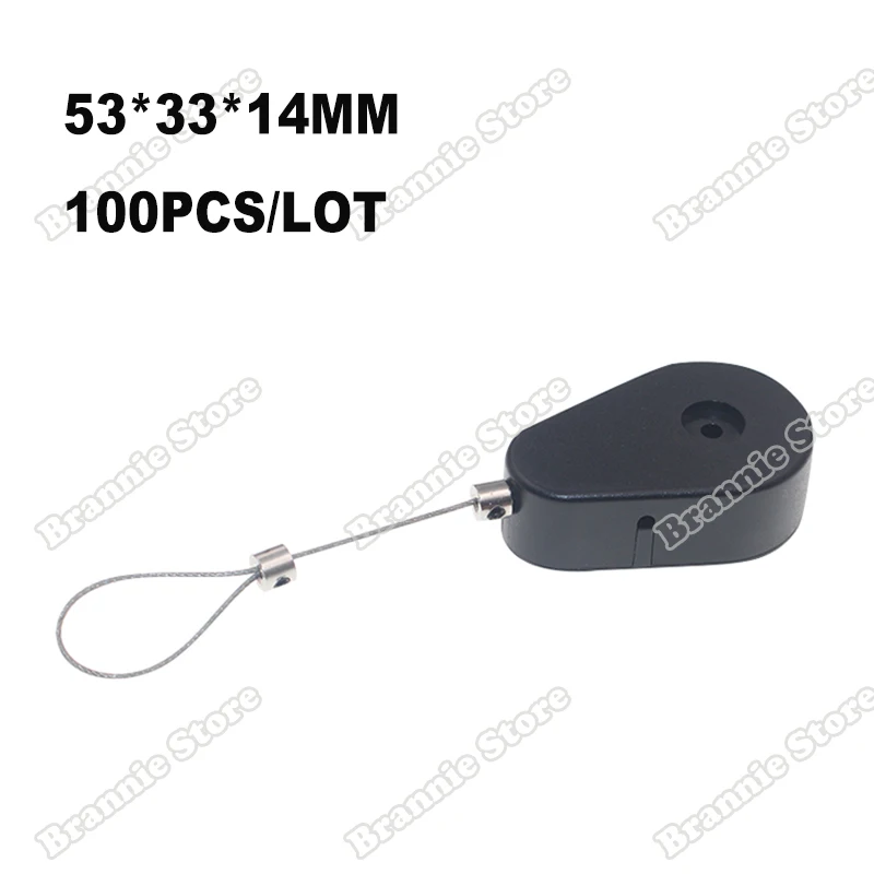 100 шт./лот выдвижной демонстрационный стальной трос тяговый ящик для ценных и