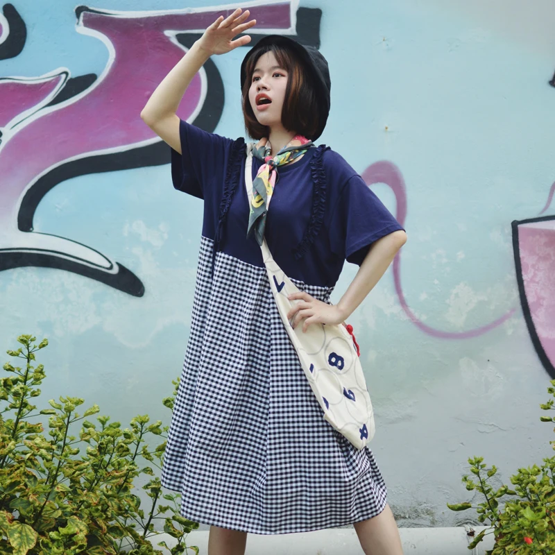 2018 новые летние для женщин Повседневное платья О образным вырезом короткий рукав