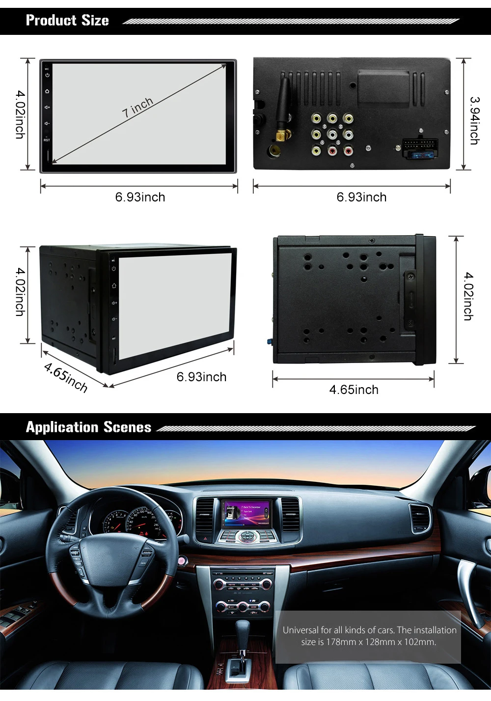 2 Din Android автомобильный Радио Стерео 7 дюймов Универсальный Автомобильный gps навигация Wifi Bluetooth USB DVR Радио Аудио плеер Автомобильный стерео плеер
