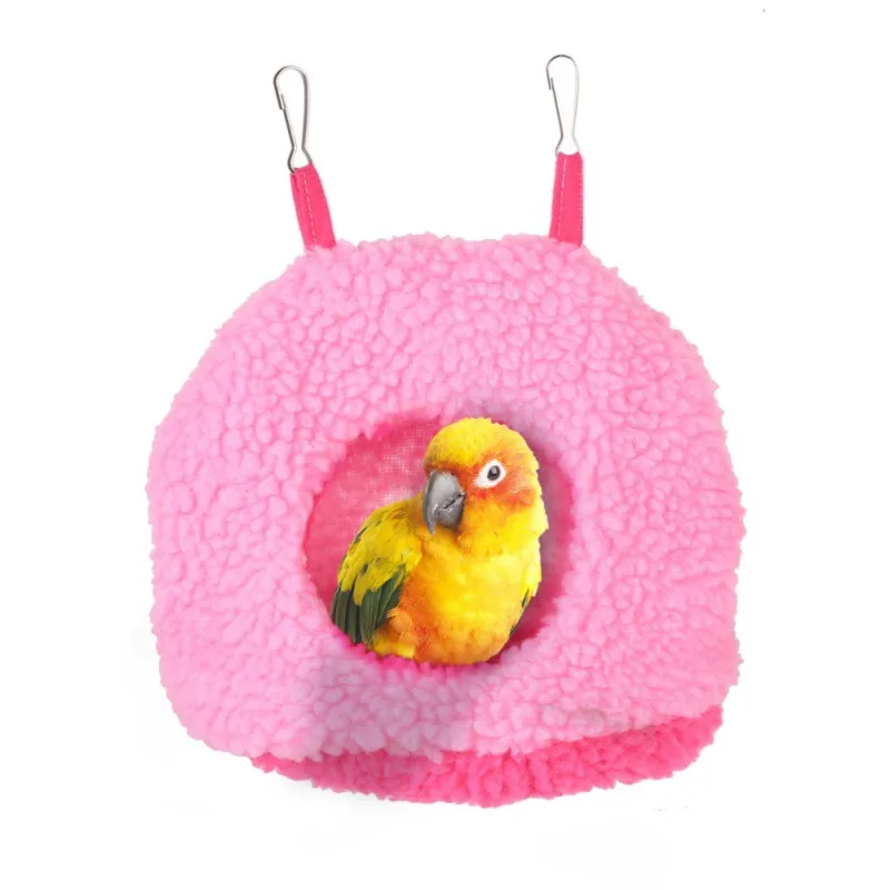 Мягкий плюшевый гамак попугай теплая подвесная кровать для домашних животных