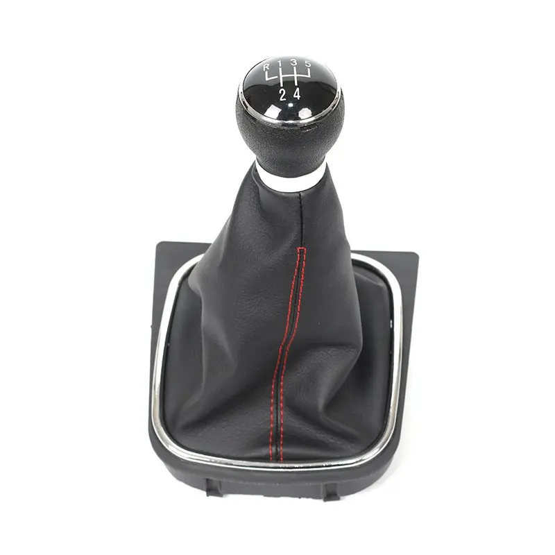 5 Speed red 5/6 Скорость рукоятка для рычага переключения передач наконечник кия гандбол воротник загрузки крышка чехол для Volkswagen VW Golf 6 MK6/Jetta(Фольксваген Джетта) MK5 Характеристическая вязкость полимера - Название цвета: 5 Speed red
