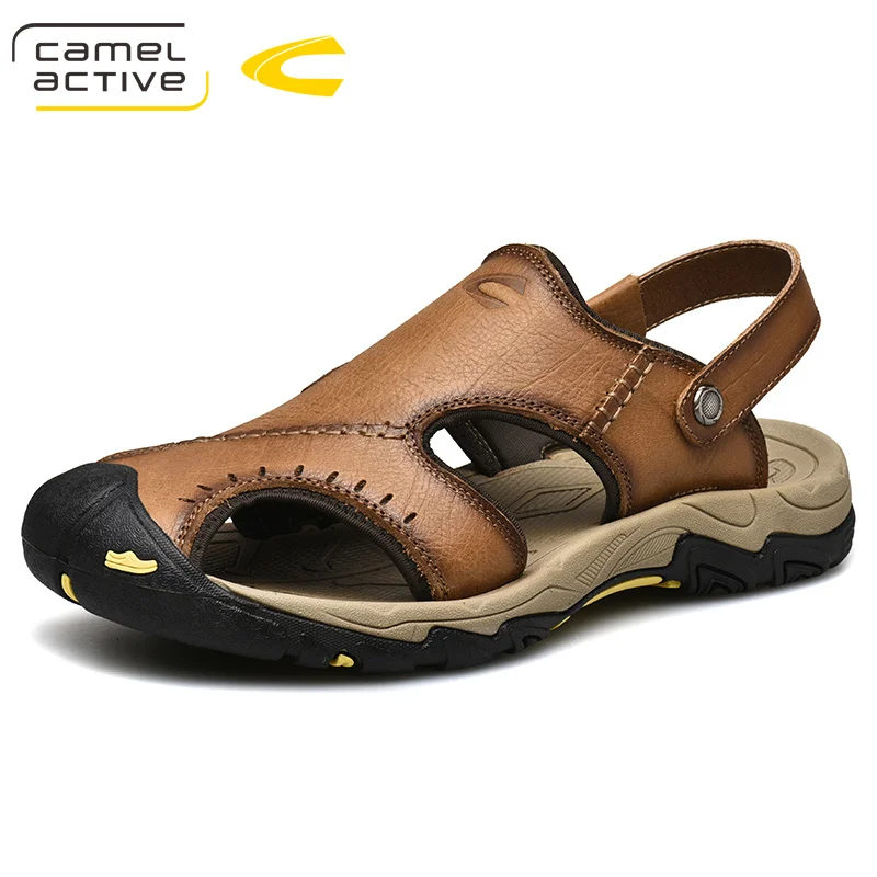 Мужские сандалии из натуральной кожи Camel Active удобные повседневные мягкие
