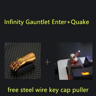 Holioops Высококачественная Заказная клавишная крышка для Marvel Thanos Infinity Gauntlet механическая клавиатура Enter ESC Key cap произведение искусства - Цвет: model 6