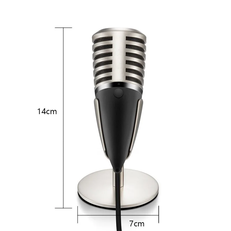 Игра уникальный 3.5 мм микрофон Динамик конденсатор PC Игры хост Живой Металл sf 700