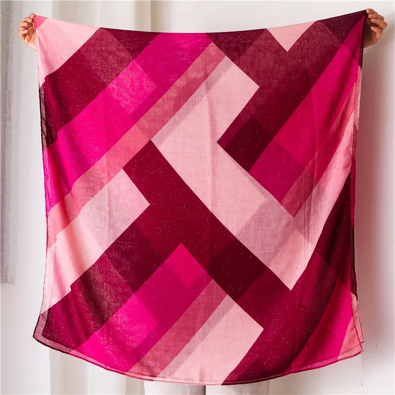 Женский шарф из вискозы в шотландскую клетку 180x90 см | Аксессуары для одежды