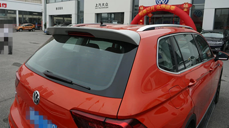 Высококачественный ABS спойлер из материала для Volkswagen Tiguan L год спойлер праймер или белый или черный спойлер для Tiguan L